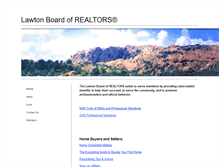 Tablet Screenshot of lawtonboardofrealtors.org